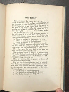 NEW LIGHT ON PSYCHOLOGY - Hull, 1st 1905 RARE PHRENOLOGY PROPHECY CHARACTER