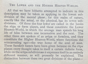 THE DEVACHANIC PLANE - Leadbeater, 1909 - THEOSOPHY, AFTERLIFE, HEAVEN, ANGELS