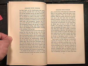 SPEAKING WITH TONGUES - Cutten - 1st Ed, 1927 - PROPHETS DIVINATION PROPHECY