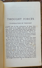 THOUGHT FORCES: ESSAYS FROM THE WHITE CROSS LIBRARY - Mulford 1931 - NEW THOUGHT