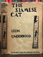 THE SIAMESE CAT - Underwood, 1st and Limited Ed, 1928 - CATS ART DECO WOODCUTS