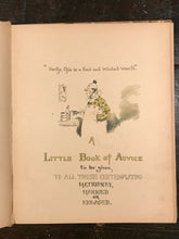MATRIMONIAL ADVICE: A LITTLE BOOK OF ADVICE - Vickar, 1st/1st 1891 Satire