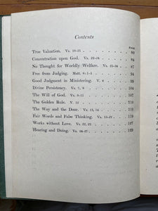 SERMON ON THE MOUNT - Anne Rix Militz, 1904 - NEW THOUGHT MOVEMENT, JESUS, MORAL