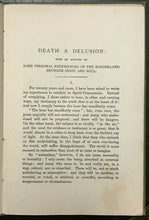 DEATH A DELUSION - Hopps, 1st 1895 SPIRITUALISM SPIRIT COMMUNICATION AFTERLIFE