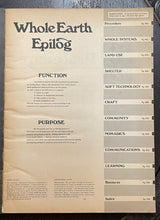 LAST WHOLE EARTH CATALOG + EPILOG - 1st Ed 1971, 1974 COUNTERCULTURE DIY HIPPIES