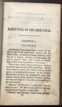 MARCO PAUL'S TRAVELS, ADVENTURES - Abbot, 1st 1845 - 19th Cent LAKE ERIE TRAVEL