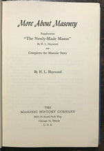 MORE ABOUT MASONRY - Haywood, 1st Ed 1948 - FREEMASONRY HISTORY MASONIC LAWS
