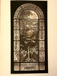 TIFFANY STUDIOS: MEMORIALS IN GLASS & STONE - 1st, 1913 PHOTOGRAVURES - SCARCE