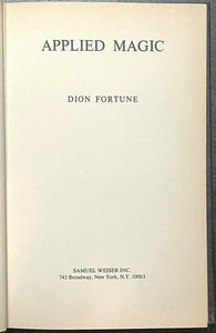 APPLIED MAGIC - Dion Fortune, 1976 - CHRISTIAN MYSTICISM RITUALS MAGICK OCCULT