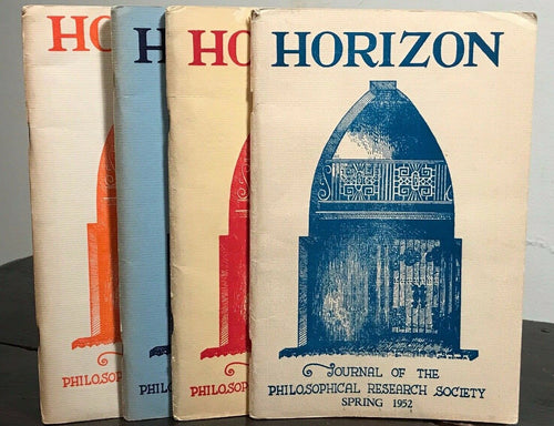 MANLY P. HALL - HORIZON JOURNAL - Full YEAR, 4 ISSUES, 1952 - PHILOSOPHY OCCULT
