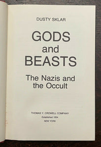 GODS AND BEASTS: THE NAZIS & THE OCCULT - 1st 1977 SATAN ARYAN MASTER RACE POWER