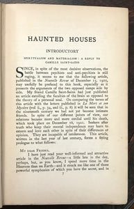 HAUNTED HOUSES - Flammarion, 1st 1924 - GHOSTS SPIRITS HAUNTINGS POLTERGEISTS