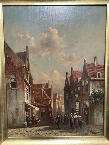 1867 PETRUS GERARDUS VERTIN - DUTCH REALIST OIL PAINTING ON BOARD, 16