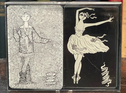 EDWARD GOREY - NEW YORK CITY NYC BALLET - Scarce DOUBLE DECK PLAYING CARDS