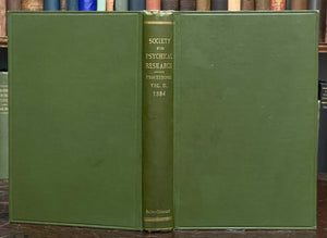 1884 - SOCIETY FOR PSYCHICAL RESEARCH - SPIRITS GHOSTS DIVINATION HYPNOTISM