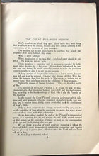 MESSAGE OF THE GREAT PYRAMID - 1st 1928 - PYRAMIDS CHRISTIANITY ANCIENT EGYPT