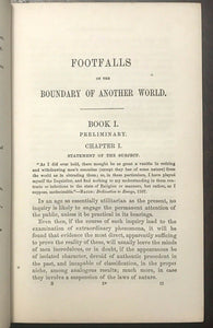 FOOTFALLS ON THE BOUNDARIES OF ANOTHER WORLD - 1871 GHOSTS HAUNTINGS DEMONS