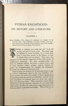 1890 PYTHIAN KNIGHTHOOD - SECRET SOCIETY FRATERNITY KNIGHTS OF PYTHIAS HONOR