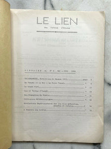 LE LIEN FRENCH OCCULT MAGAZINE - MAY-JUNE 1964 - TRIBES OF ISRAEL DEVIL GOSPELS