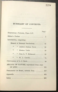 ARCANA OF NATURE - Tuttle, 1909 - PSYCHIC OCCULT SPIRITUALISM AFTERLIFE SPIRITS