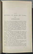 MYSTERIES OF SOUND AND NUMBER - 1929 - ASTROLOGY, NUMEROLOGY, SYMBOLOGY