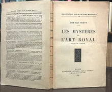 LES MYSTERES DE L'ART ROYAL - Wirth, 1932 - OCCULT HERMETICS RITUALS MAGICK