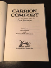 CARRION COMFORT by Dan Simmons, Illustrated — First Edition HC/DJ 1989 Near Mint