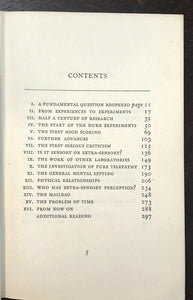 NEW FRONTIERS OF THE MIND - Rhine, 1st 1938 - ESP TELEPATHY PARAPSYCHOLOGY TESTS