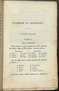 1840 - ZADKIEL - THE GRAMMAR OF ASTROLOGY - OCCULT DIVINATION PROPHECY ZODIAC