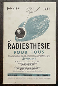 LA RADIESTHESIE POUR TOUS (11 ISSUES) - 1st 1961 DOWSING, DIVINATION, MAGNETISM