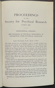 1938-39 SOCIETY FOR PSYCHICAL RESEARCH - OCCULT SPIRITS GHOSTS MEDIUMS PSYCHIC