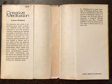 CREATIVE MEDITATION - 1st Ed 1975, SIGNED BY AUTHOR - LAW OF ATTRACTION UNIVERSE