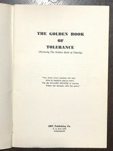 ALCOHOLICS ANONYMOUS AA - Pfau / John Doe - GOLDEN BOOK OF TOLERANCE, 1st 1948