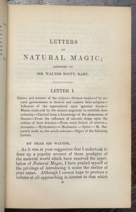 1842 LETTERS ON NATURAL MAGIC TO SIR WALTER SCOTT - MAGIC INVENTIONS ALCHEMY