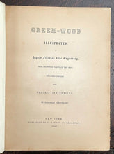 RURAL CEMETERIES: GREEN-WOOD + MOUNT AUBURN ILLUSTRATED - 1st 1847 GRAVEYARDS