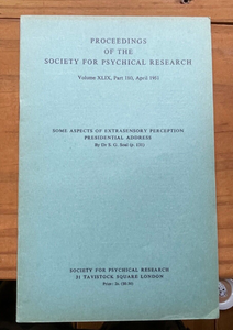 1949-51 SOCIETY FOR PSYCHICAL RESEARCH - OCCULT ESP PRECOGNITION PSYCHOKINESIS