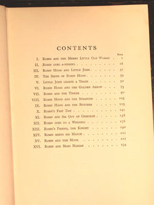 ROBIN HOOD: HIS BOOK, Eva Tappan, Illustrated by Charlotte Harding, 1st/1st 1903