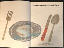 SIGNED ~ Eric Carle TODAY IS MONDAY 1st / 1st SC 1993 HUNGRY CATERPILLAR Author