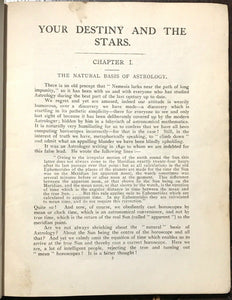 YOUR DESTINY AND THE STARS - 1st, 1915 - OCCULT ASTROLOGY DIVINATION HOROSCOPE