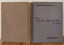 SEVEN PRINCIPLES OF MAN - Besant, 1910 - THEOSOPHY COSMIC ASPECTS OF THE SOUL