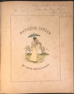 KATE GREENAWAY ~ MARIGOLD GARDEN, 1st / 1st, 1885 ILLUSTRATED