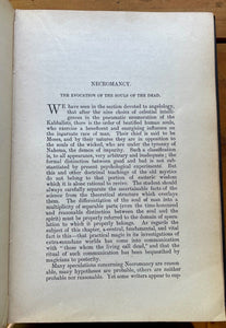 THE OCCULT SCIENCES - A.E. WAITE, 1923 - WHITE BLACK MAGICK TALISMANS DIVINATION