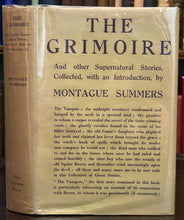 THE GRIMOIRE - Montague Summers, 1st 1936 - GHOSTS GOTHIC SUPERNATURAL STORIES