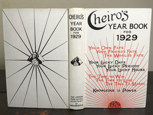 CHEIRO'S YEAR BOOK 1929 - CHEIRO 1st/1st - ASTROLOGY, NUMEROLOGY, DIVINATION