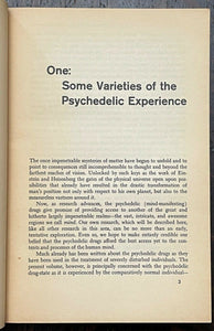 VARIETIES OF PSYCHEDELIC EXPERIENCE - Masters, 1st 1967 - EFFECTS OF LSD, PSYCH