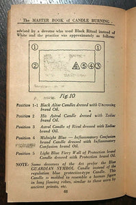 THE MASTER BOOK OF CANDLE BURNING - Gamache, 1st Ed 1942 - MAGICK WICCA SPELLS