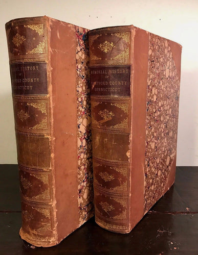 MEMORIAL HISTORY OF HARTFORD COUNTY CONNECTICUT J. TRUMBULL 1st/1st 2 Vols, 1886