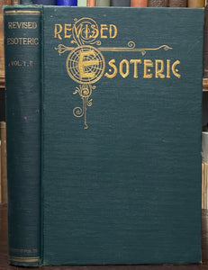 REVISED ESOTERIC - 2 Vols, 1st 1895 - OCCULT, ALCHEMY, ASTROLOGY, SOUL, HUMANITY