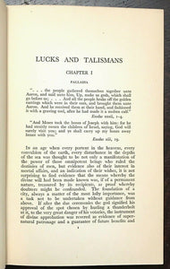 LUCKS AND TALISMANS: POPULAR SUPERSTITION - 1st 1925 LOVE WEALTH LUCK CHARMS