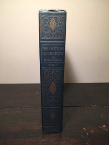 OUTLINE OF HISTORY, HG Wells, 1st Waverley Limited Edition, 2 Vol Set 1920 RARE